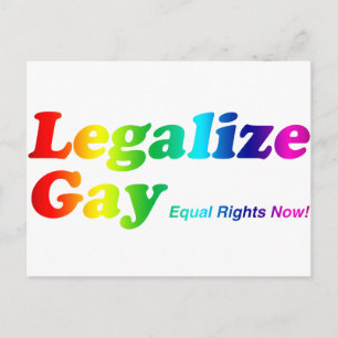 Postal Legalizar Gay