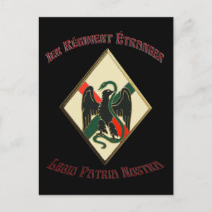 Postal Legión Extranjera Francesa 1er RE Legio Patria Nos