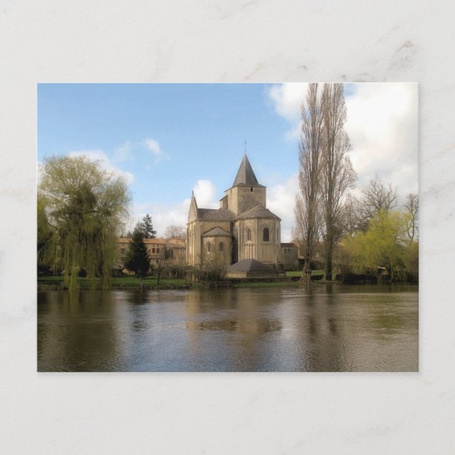 Postal l'Eglise Jazeneuil (Anverso)