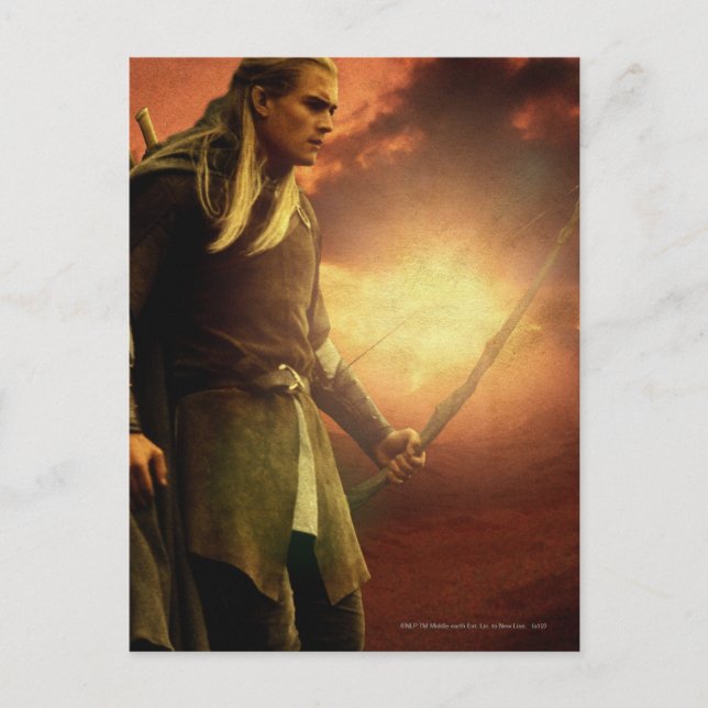 Postal LEGOLAS GREENLEAF™ con Bow (Anverso)