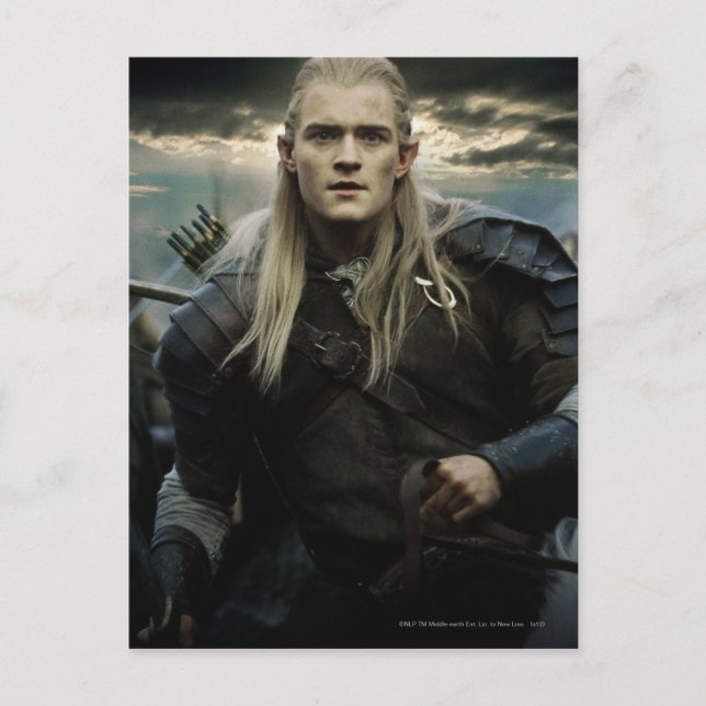 Postal LEGOLAS GREENLEAF™ En Batalla (Anverso)