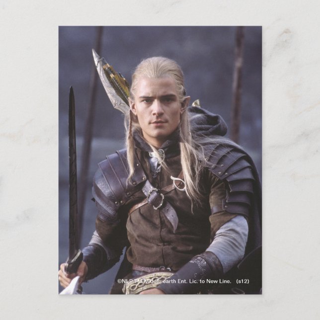 Postal LEGOLAS GREENLEAF™ sobre caballos (Anverso)