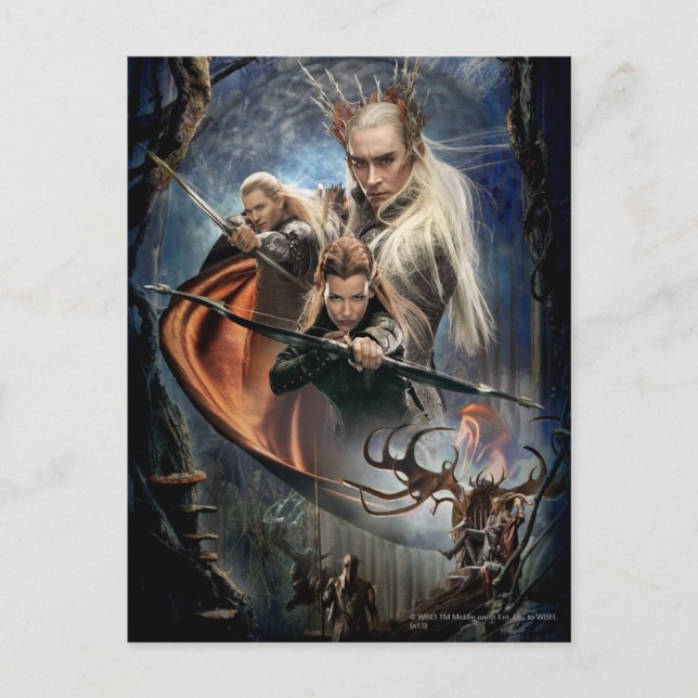 Postal LEGOLAS GREENLEAF™, TAURIEL™ y Thranduil (Anverso)