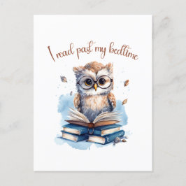 Postal Leí más allá de mi hora de dormir