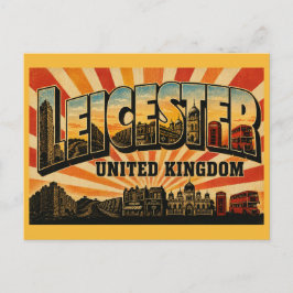 Postal Leicester Inglaterra Ciudad Romana y Multicultural