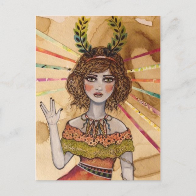 Postal Leighla lógica (Anverso)