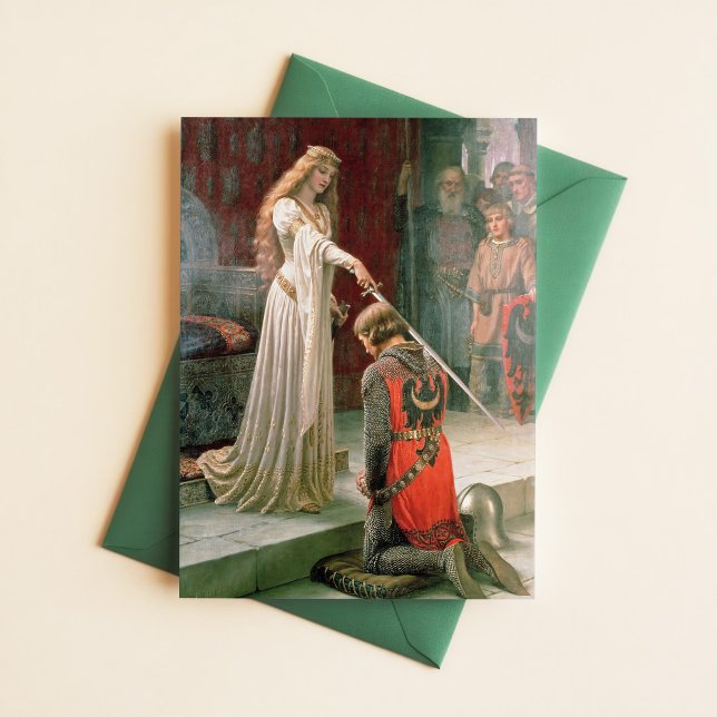Postal Leighton Accolade Knighing Art Pre Raphaelite (Subido por el creador)