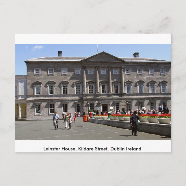Postal Leinster House, Kildare St. Dublin City, Irlanda (Anverso)