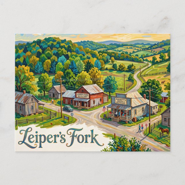 Postal Leiper's Fork EE. UU. (Anverso)