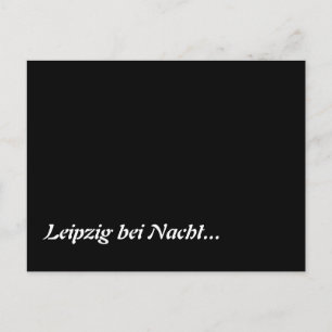 Postal Leipzig bei Nacht