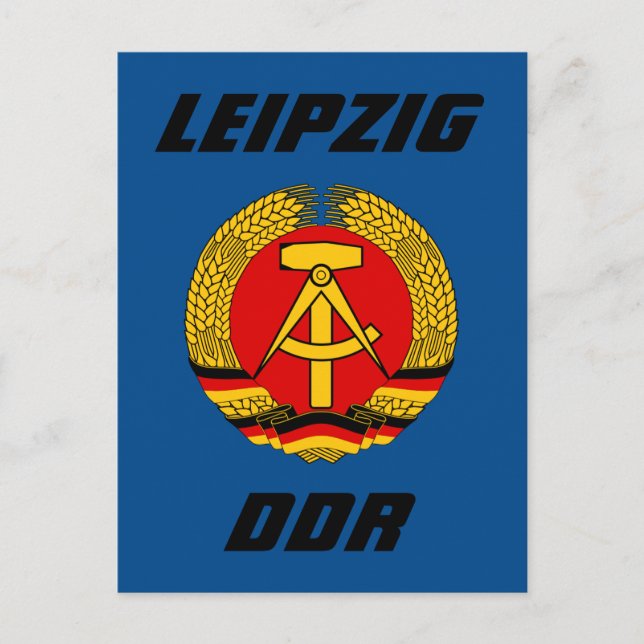 Postal Leipzig, DDR - Alemania Oriental (Anverso)