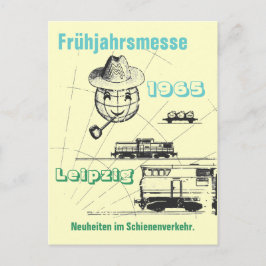 Postal Leipziger Frühjahrsmesse Werbedesign DDR.