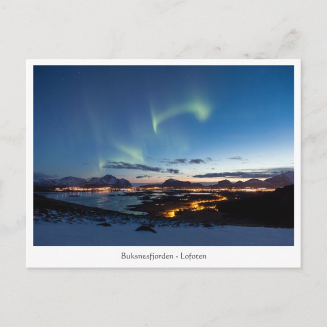 Postal Leknes Noruega (Anverso)