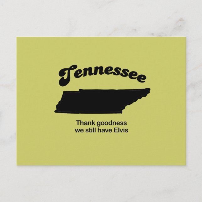 Postal Lema de Tennessee - Gracias a Dios (Anverso)