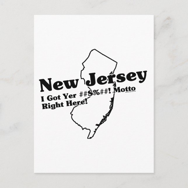 Postal Lema del estado de New Jersey (Anverso)