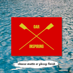 Postal Lema inspirador de orejas y rojo cruzado