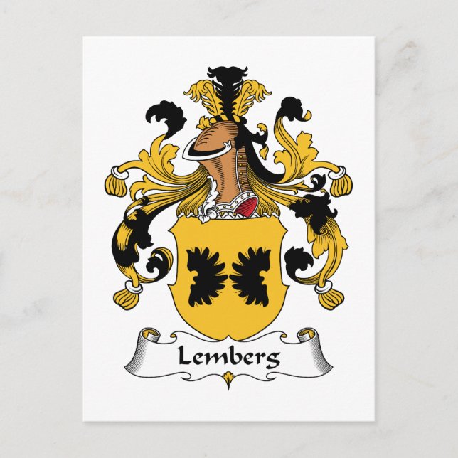 Postal Lemberg Family Crest (Anverso)