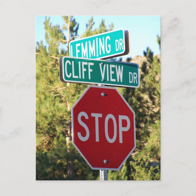 Postal lemming pobre (Anverso)