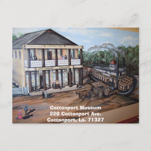 Postal Lemoine Hall, Cottonport Museum220 Cottonport A... (Anverso)
