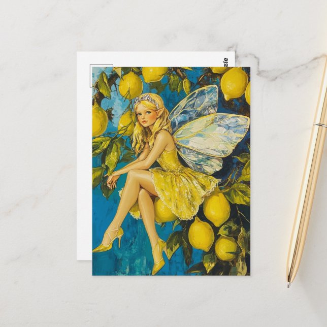 Postal Lemon Tree Fairy (Anverso/Reverso In Situ)