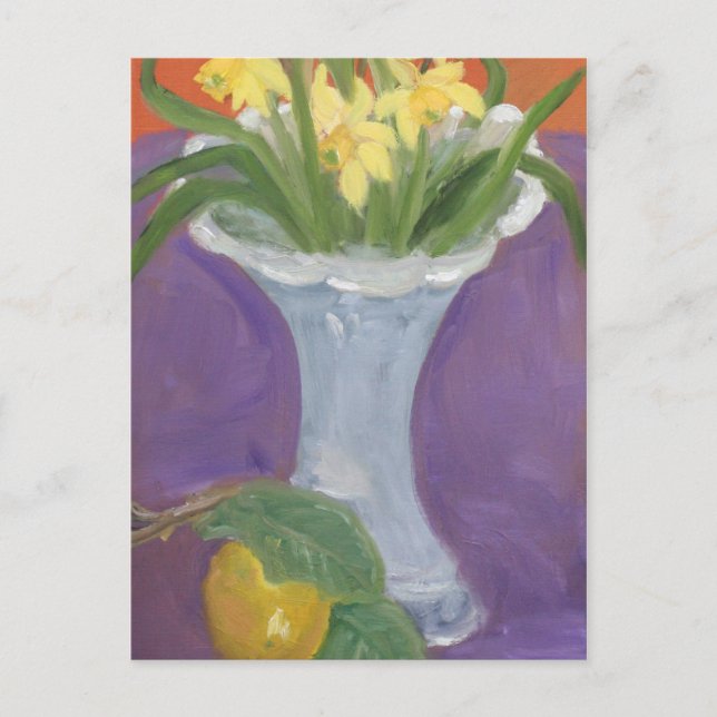 POSTAL LEMON Y DAFFODILS (Anverso)