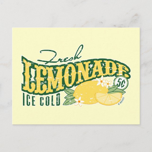 Postal Lemonade fresca (Anverso)