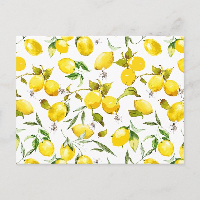 Postal Lemones acuarelas 5 (Anverso)