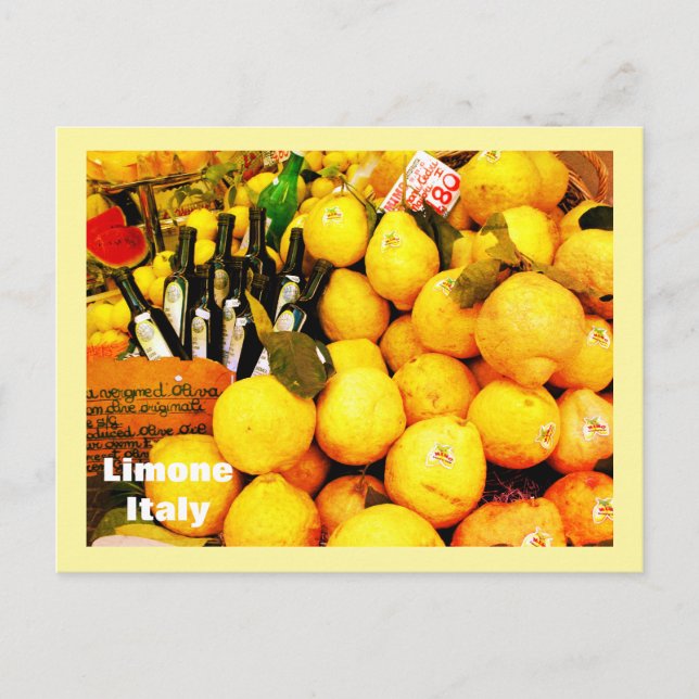 Postal Lemones de Limone Italia (Anverso)