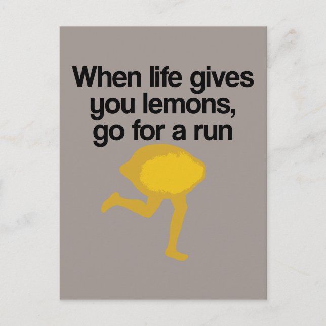 Postal Lemons Go Run (Anverso)
