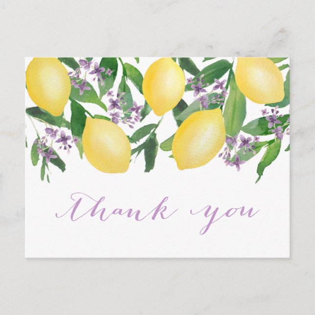 Postal Lemons Lavender Bridal Shower (Anverso)