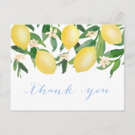 Postal Lemons Watercolor Shower