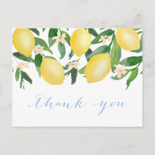 Postal Lemons Watercolor Shower