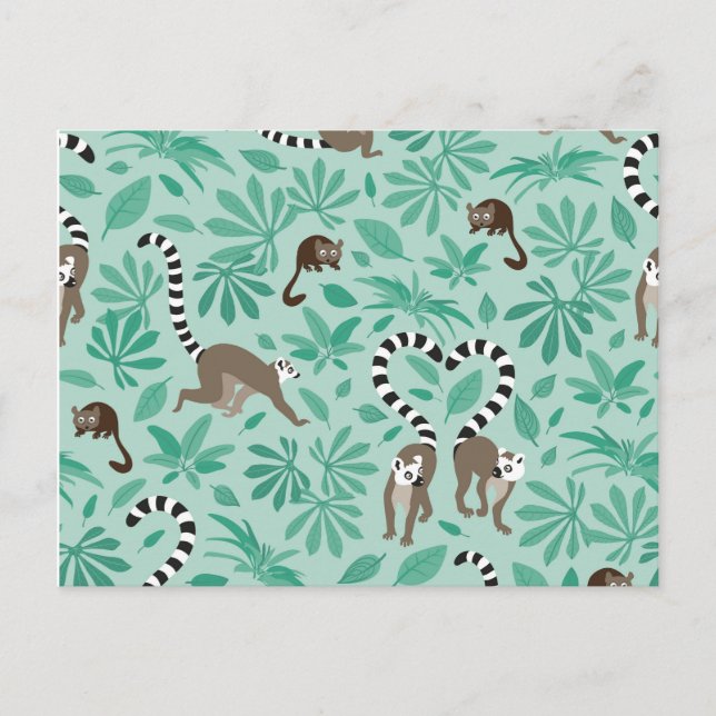 Postal Lemur love mint leaves (Anverso)