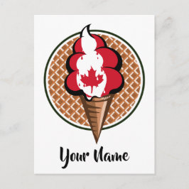 Postal Leña de maíz vectorial de Canadá