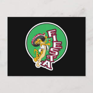 Postal leñador de fiesta