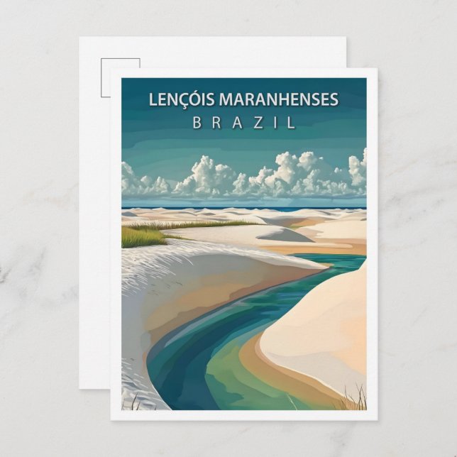 Postal Lencois Maranhenses Brasil Travel (Anverso / Reverso)