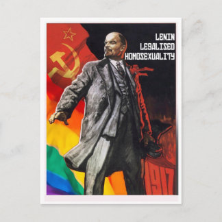 Postal "Lenin legalizó la homosexualidad en 1917"