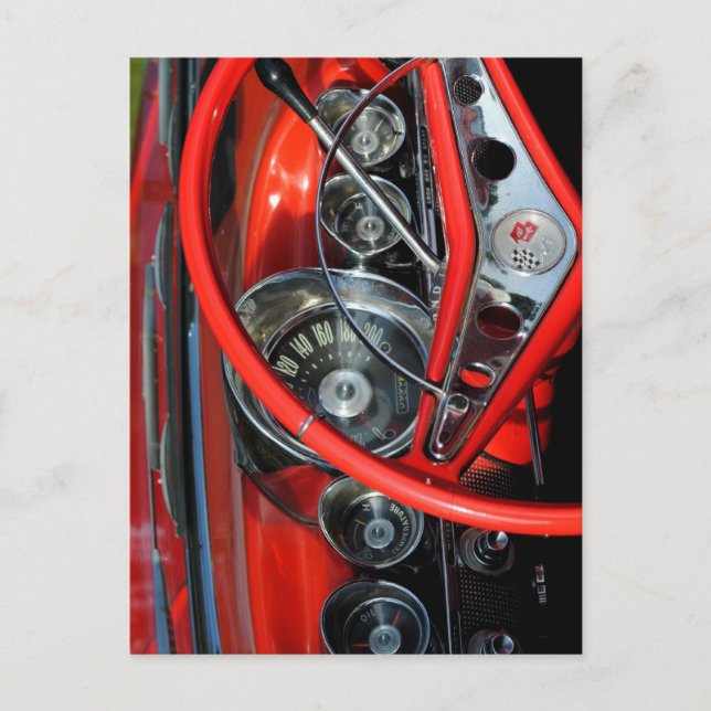 Postal Lenkrad vom Oldtimer (Anverso)