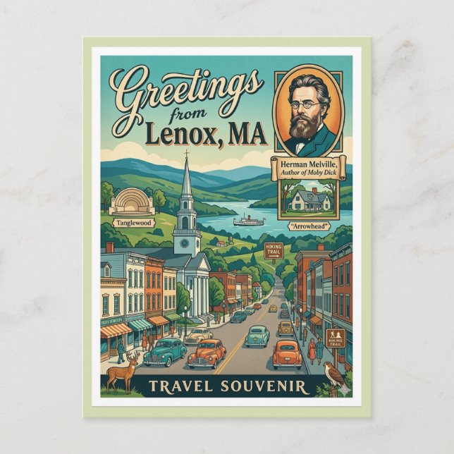 Postal Lenox MA Arrowhead Berkshire (Anverso)