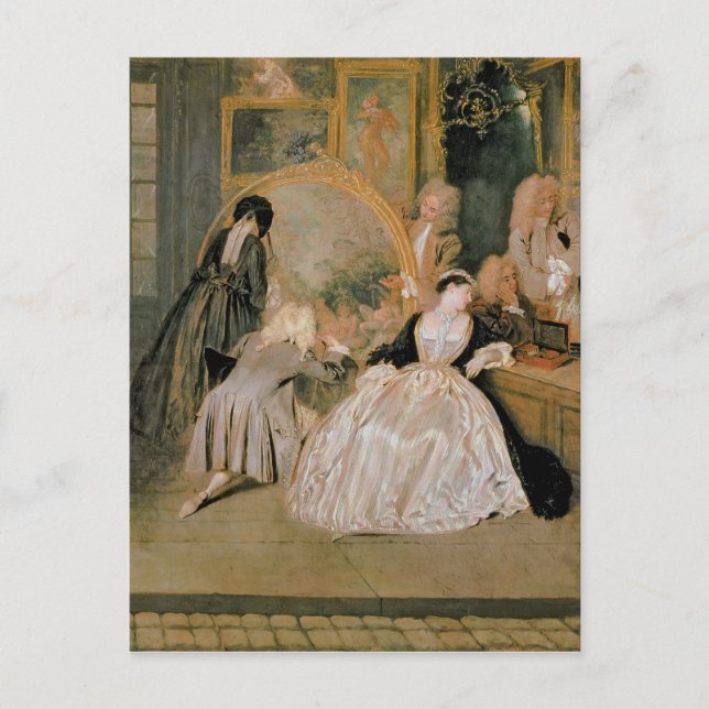 Postal L'Enseigne de Gersaint, 1720 (Anverso)