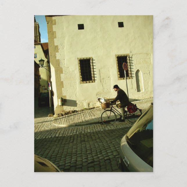 Postal Lenta equitación con tu perro (Anverso)