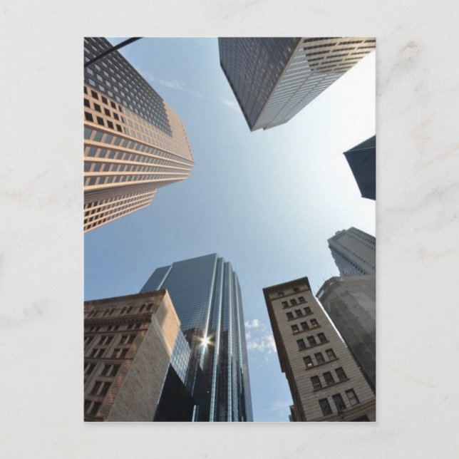 Postal Lente de ojos de pez de la construcción, Boston, E (Anverso)