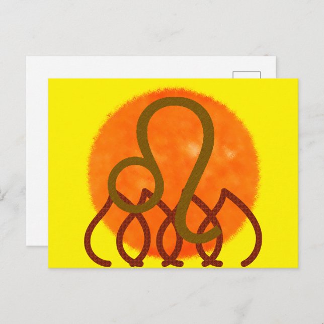 Postal Leo (Anverso / Reverso)