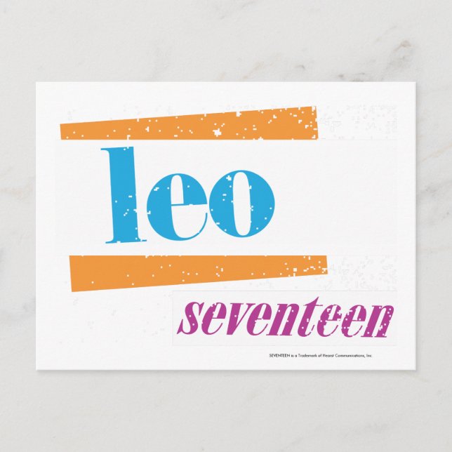 Postal Leo Aqua (Anverso)
