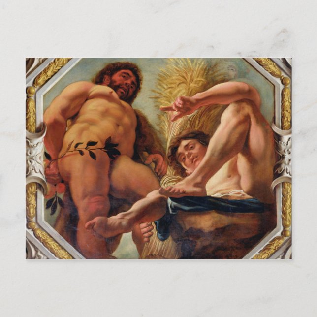 Postal Leo, de los Rótulos del Zodiaco (Anverso)