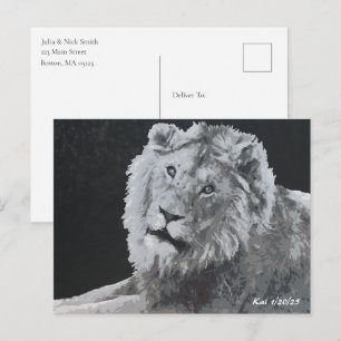 Postal Leo, León Africano, Animal