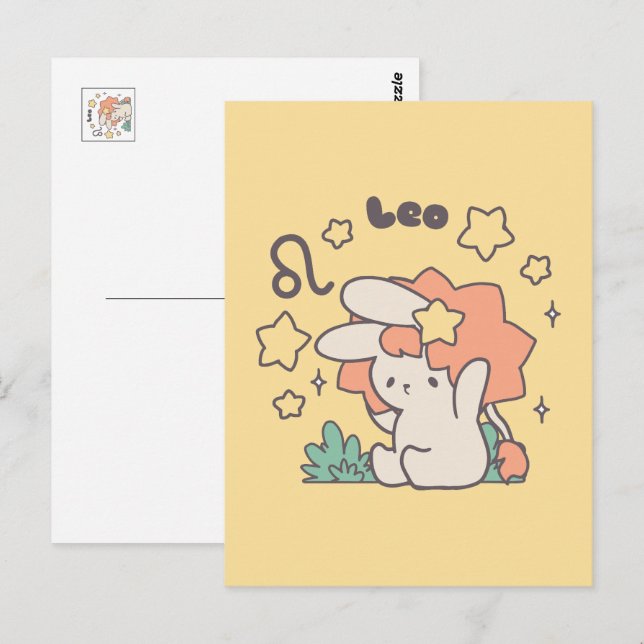 Postal Leo Loppi Tokki Zodiac Series Art (Anverso / Reverso)
