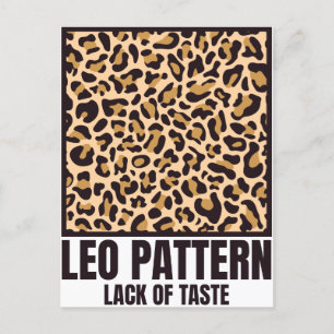 Postal Leo Pattern Bad Taste Fashion Victims