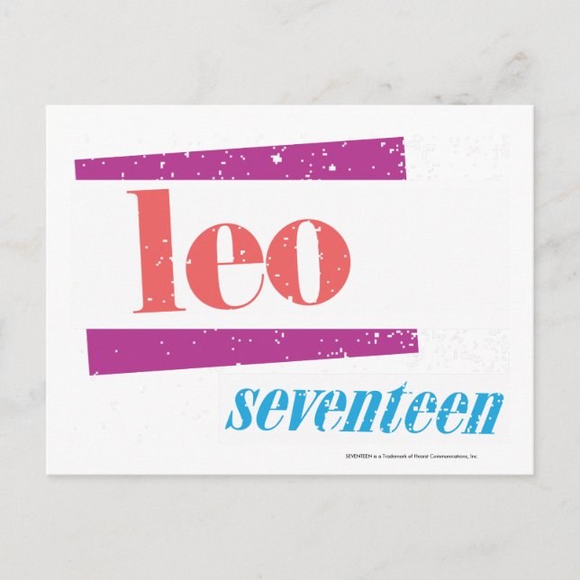 Postal Leo Pink (Anverso)