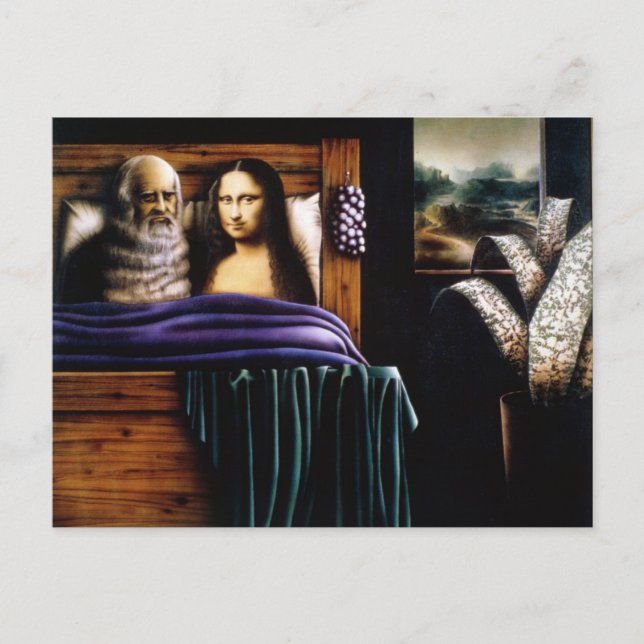 Postal Leo y Mona (Anverso)